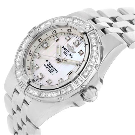 Breitling Starliner Mother of Pearl Diamond Ladies Watch A71340